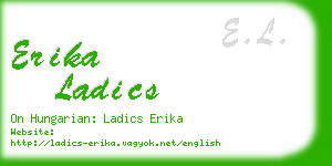 erika ladics business card